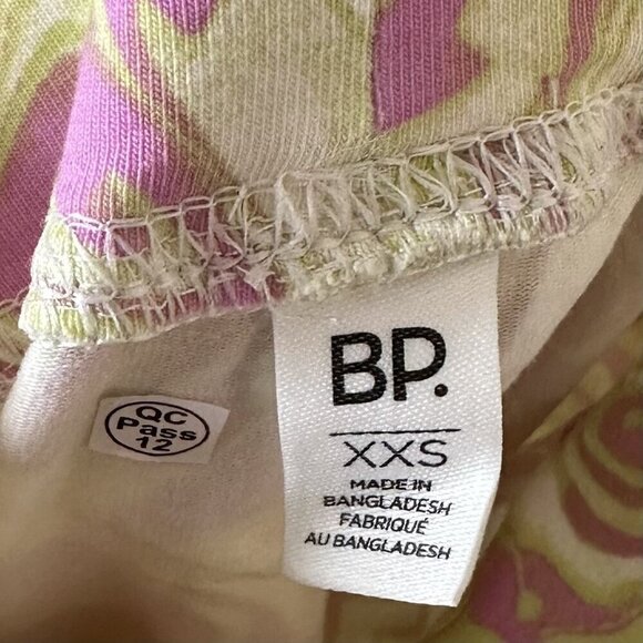 NWT bp High Waist Bike Shorts in Purple Green Spacey - XXS - Picture 3 of 7